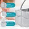 2 Pack Diaper Caddy Organizer - Portable Baby Caddy Organizer with Handle, Nursery Storage Bin and Car Organizer for Girls, Boys - Baby Gift Basket - Grey